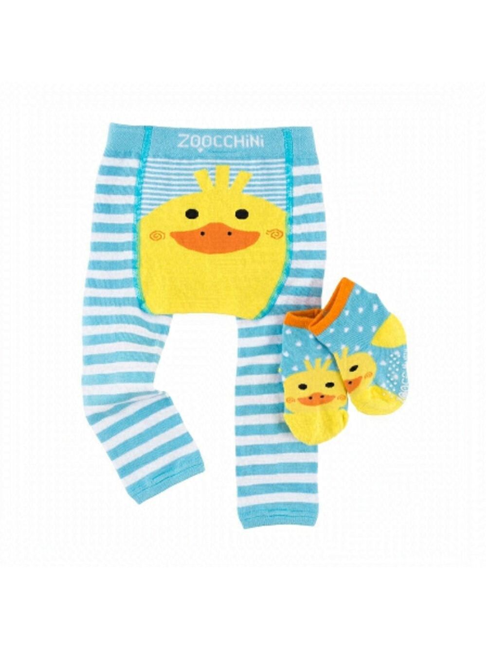 ZOOCCHINI LEGGINGS AND SOCKS SET DUCK CANARD/PATO